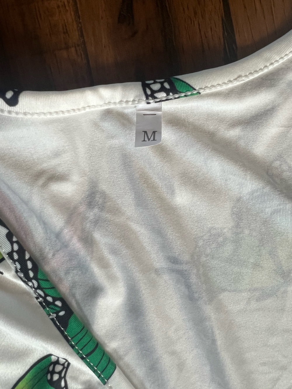White Butterfly Print One-Piece Jumpsuit/Pajama - Picture 7 of 7